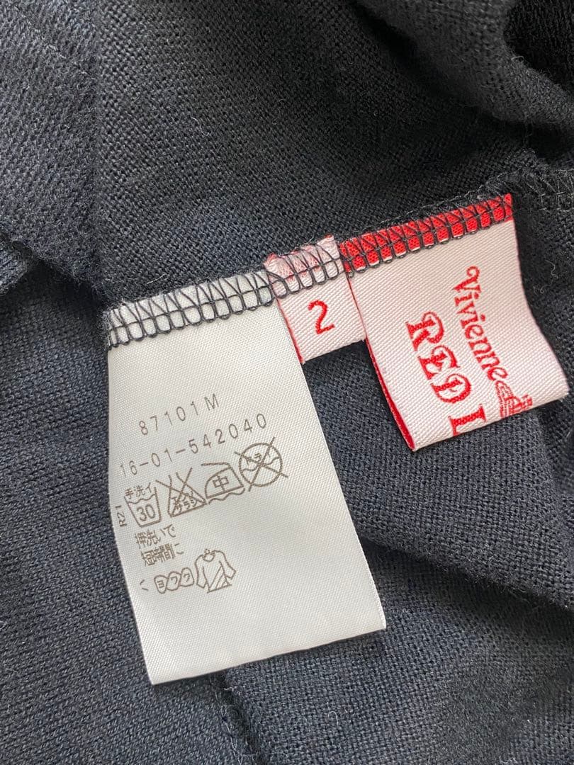 9242Vivienne Westwood オーブ チェーン柄 ハイネック 変形