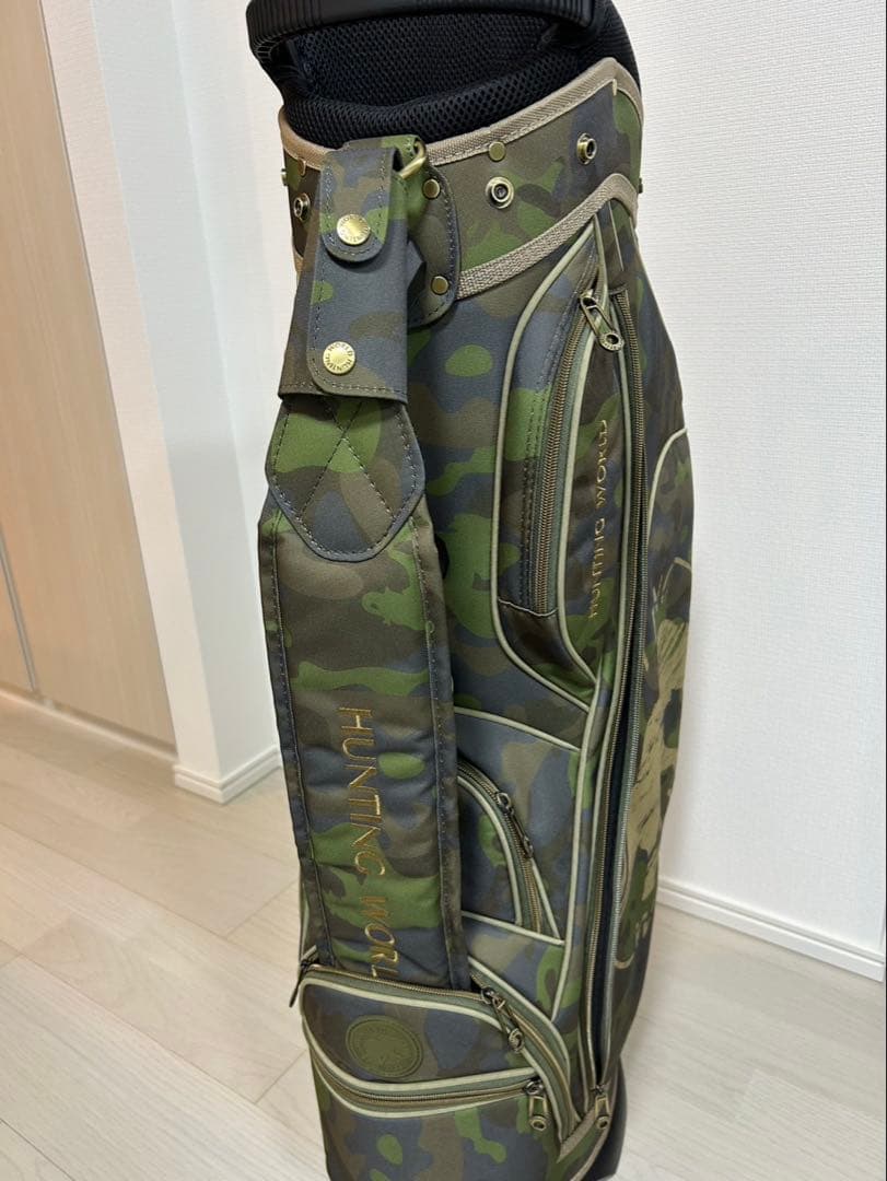 【新品】HUNTING WORLD ゴルフ キャディバッグ　トラベルカバー付き