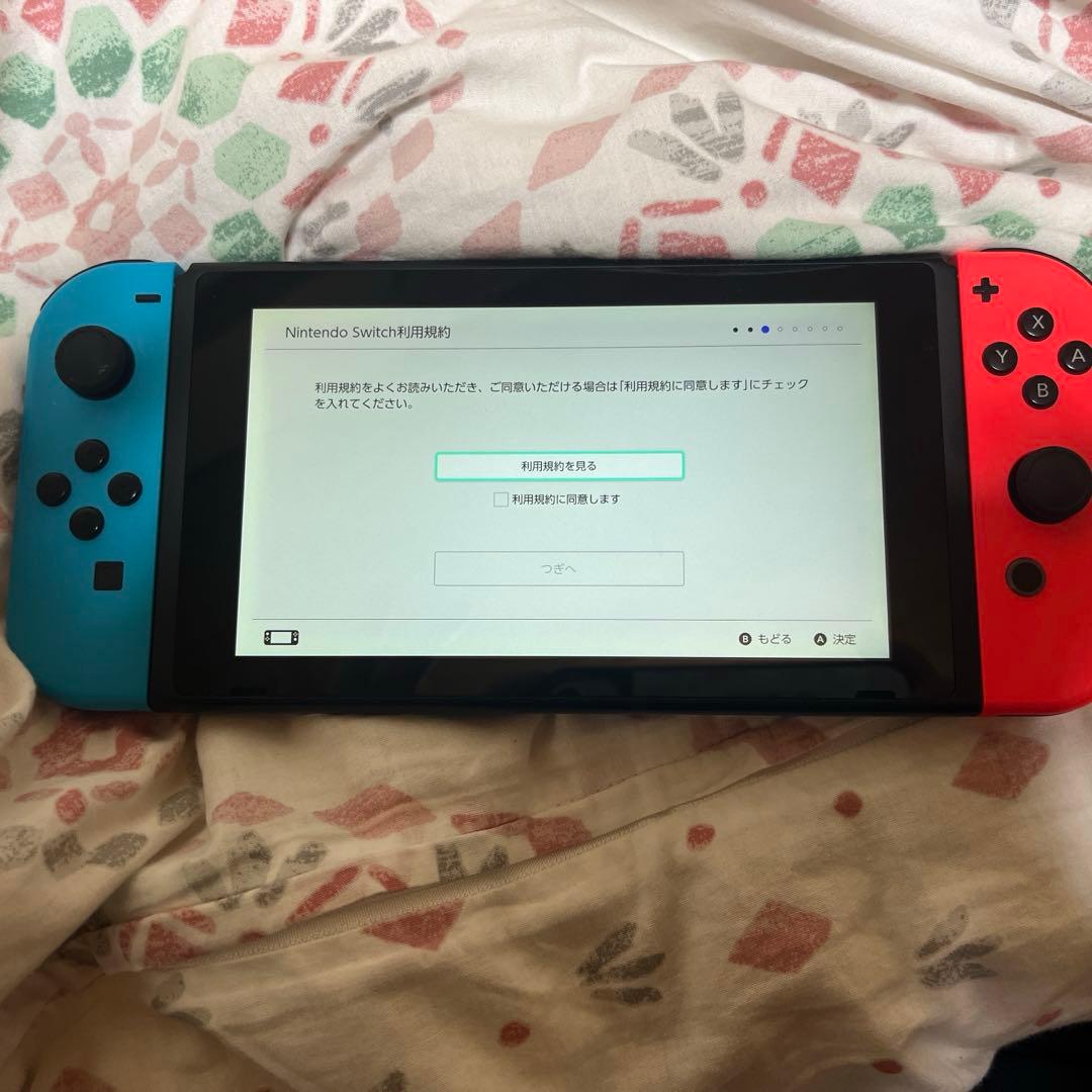 Nintendo Switch 本体 青/赤 キャリングケース付き