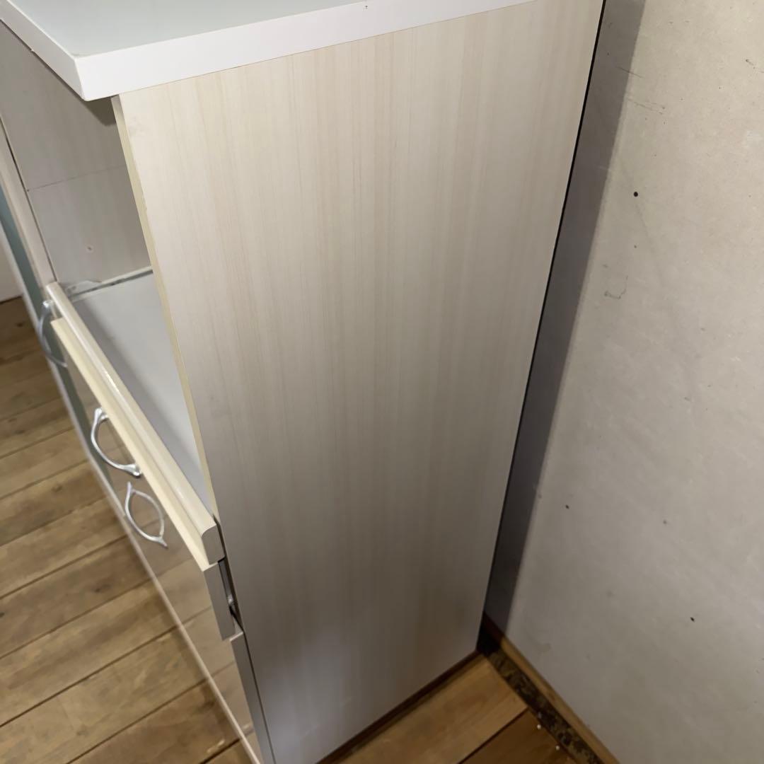 【1033】【美品】ホワイト木製食器棚