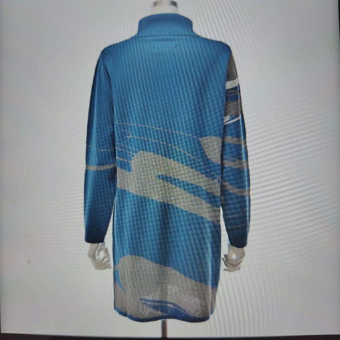 BOUTIQUE JUNKO グリッターニット ジャガードチュニック ＬＬサイズ