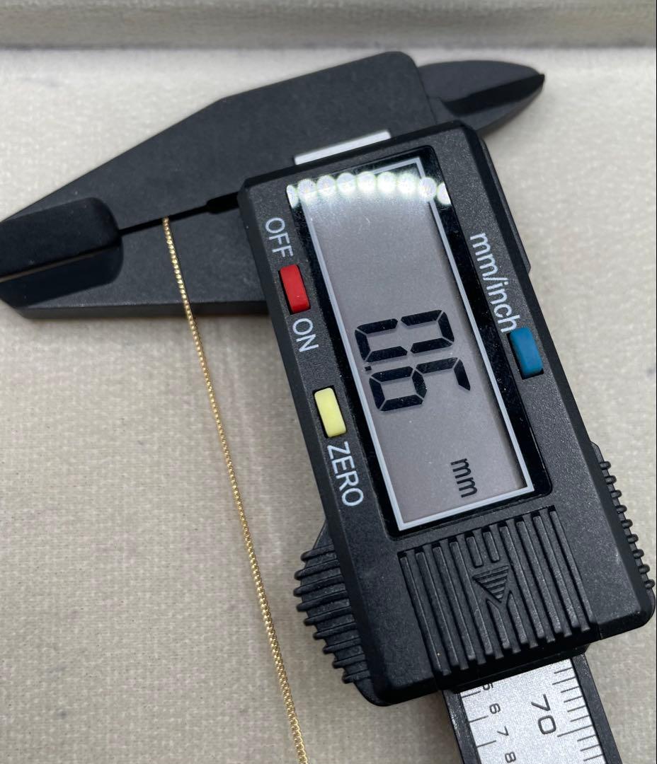 JZ15★K18 長45cm 幅0.6mm 調整可能 ベネチアン