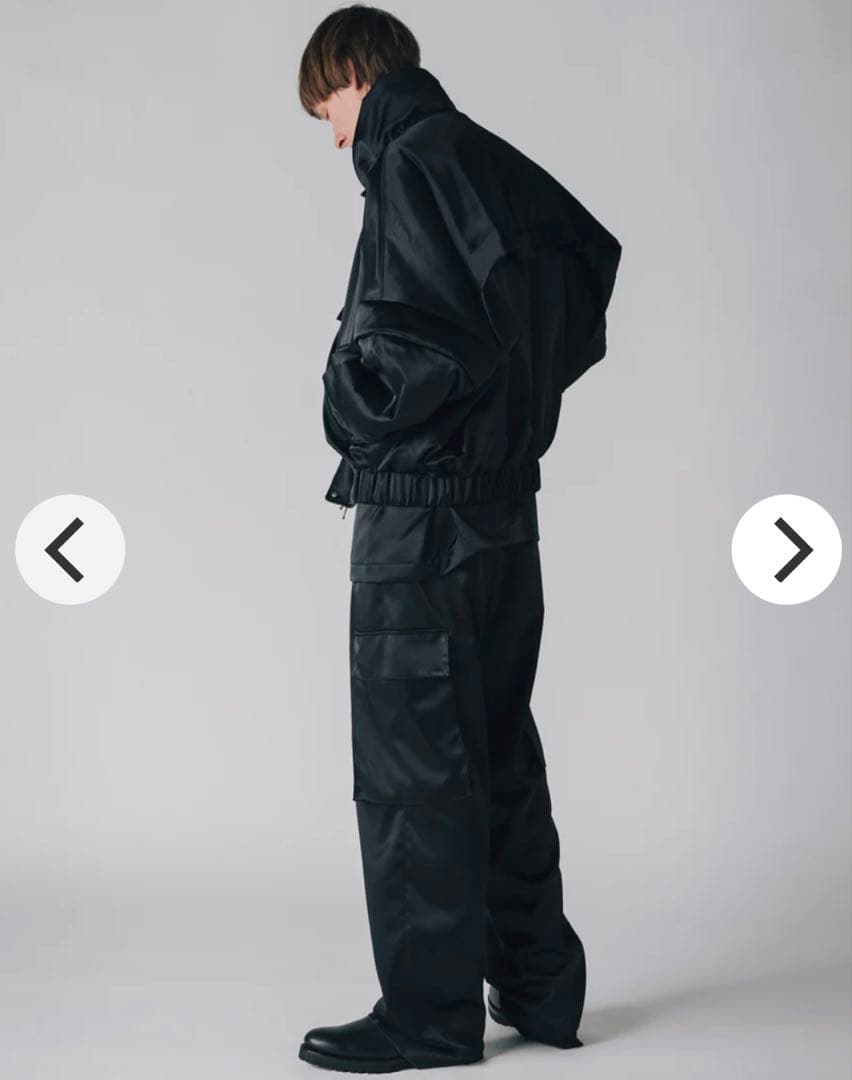 パンツ 24AW 08sircus Satin belted cargo pants