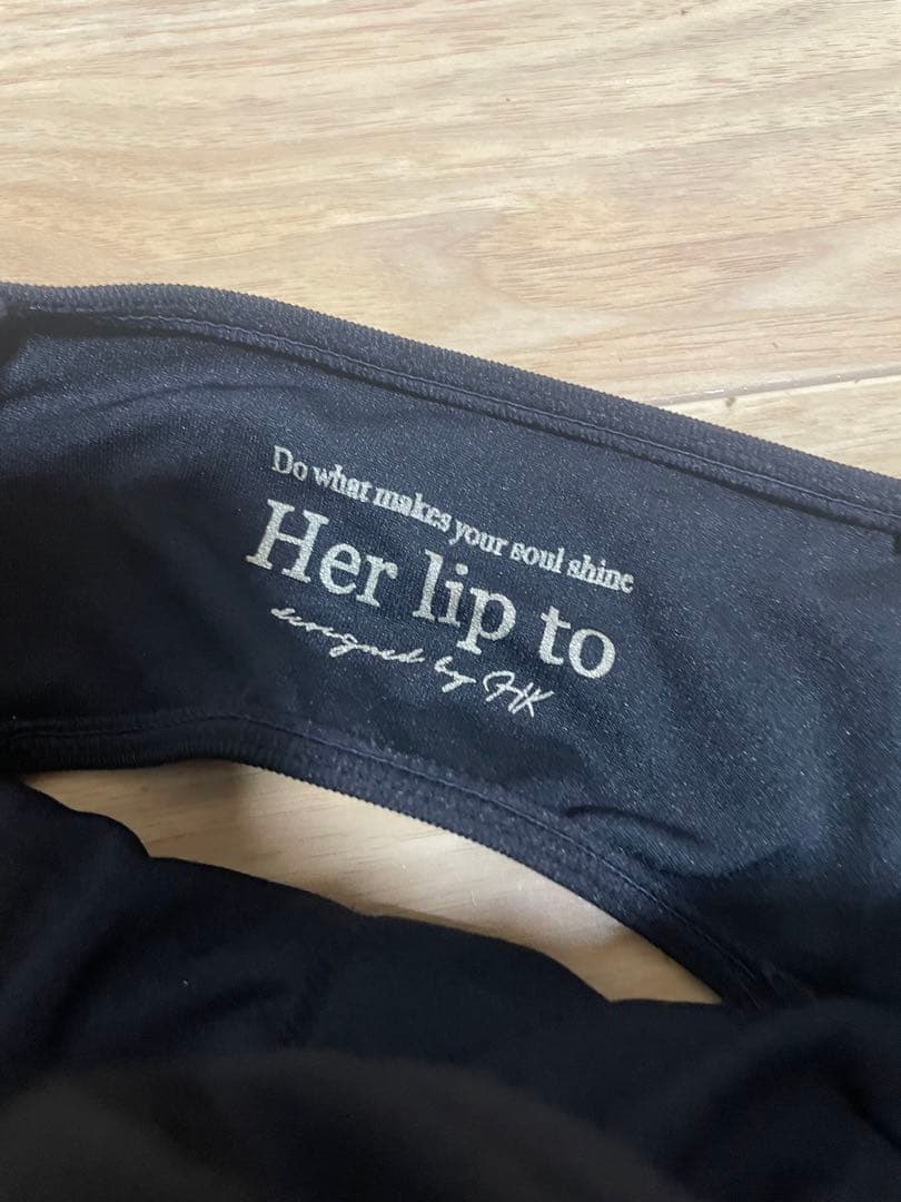 水着・ラッシュガード her lip to Two Tone Frill Swimwear