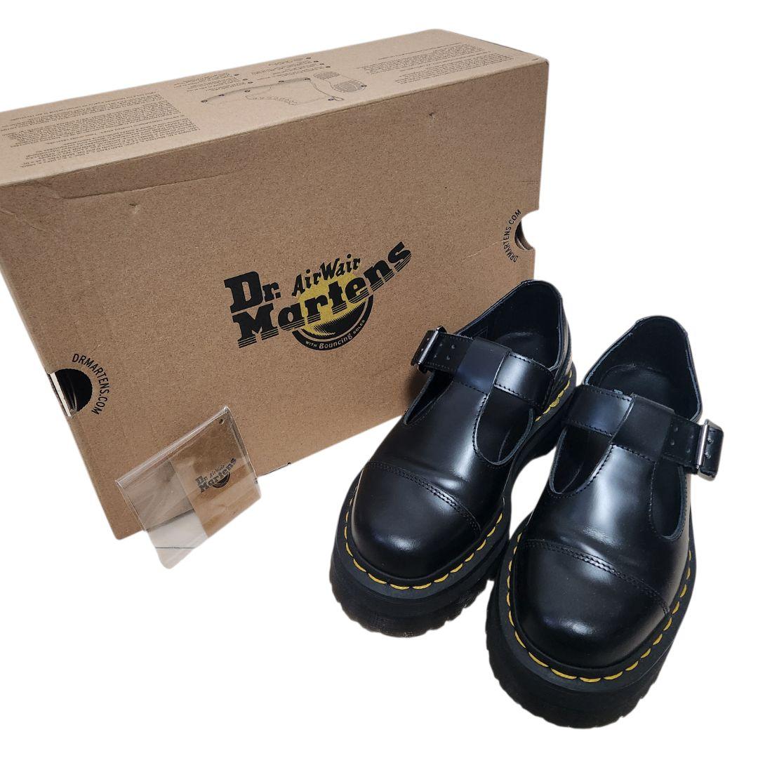 【u】ドクターマーチン べサン 厚底 ブラック UK3 箱あり 22㎝