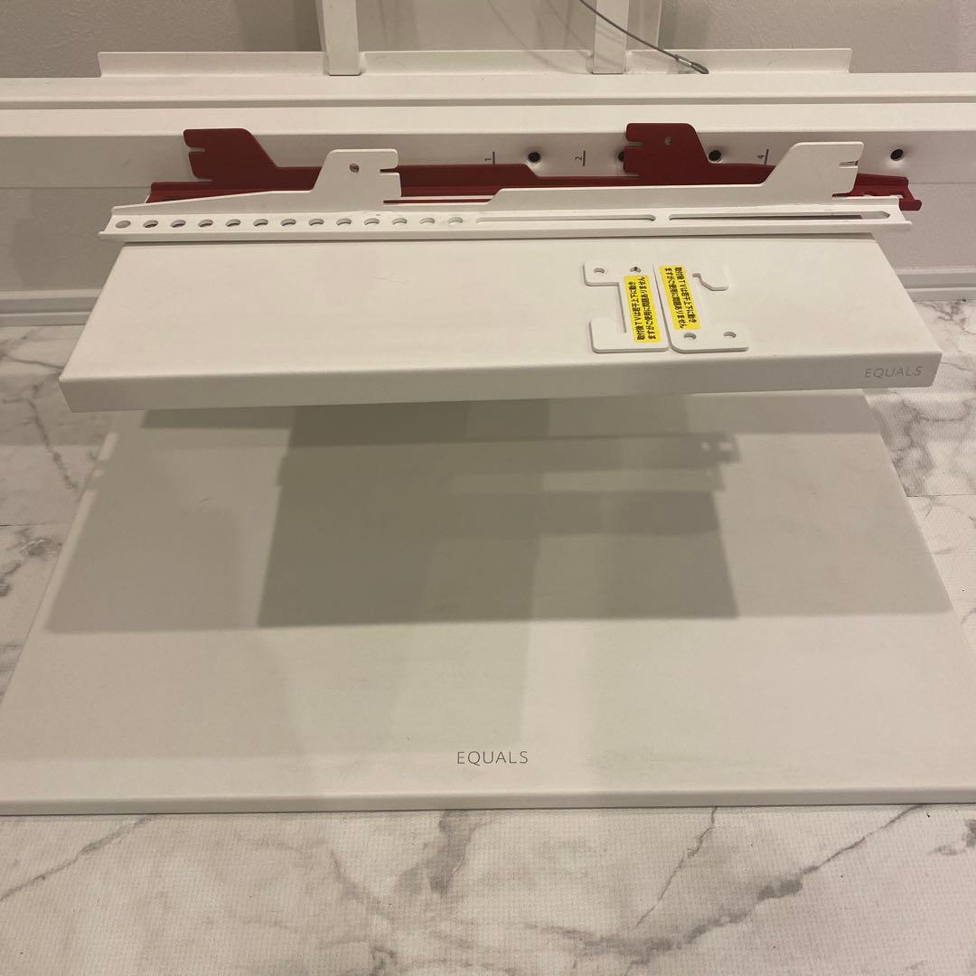 EQUALS 壁寄せテレビスタンド WALL V2 ロータイプ　ホワイト