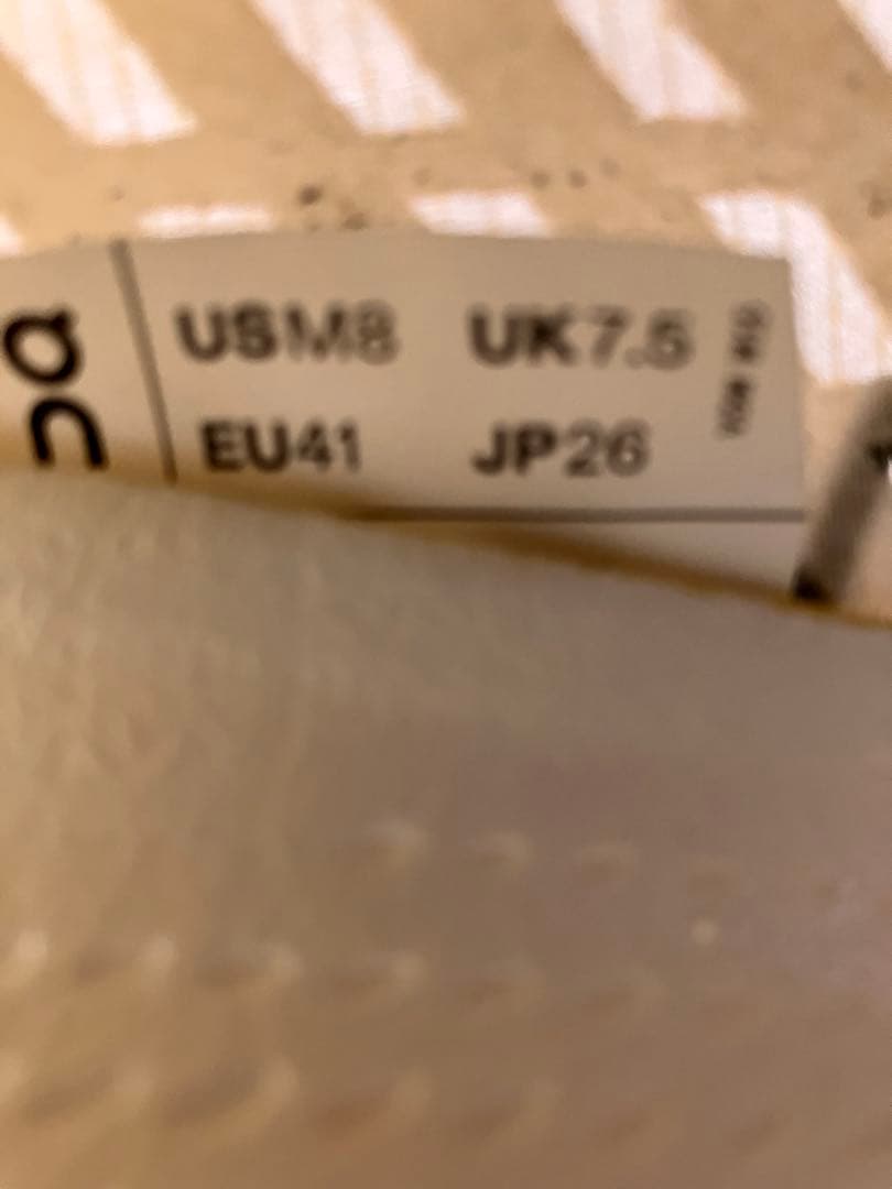 1*n様 走行15キロ　On cloudboom strike 26cm