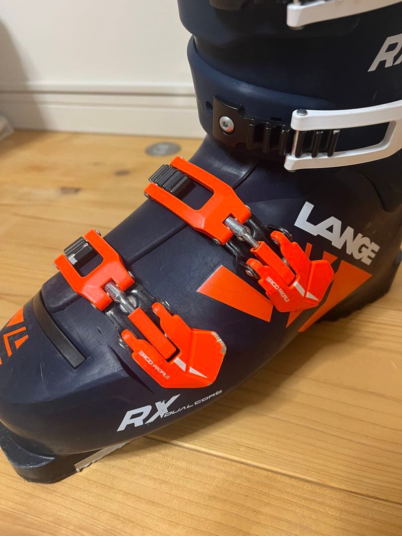 LANGE RX スキーブーツ ネイビー/オレンジ