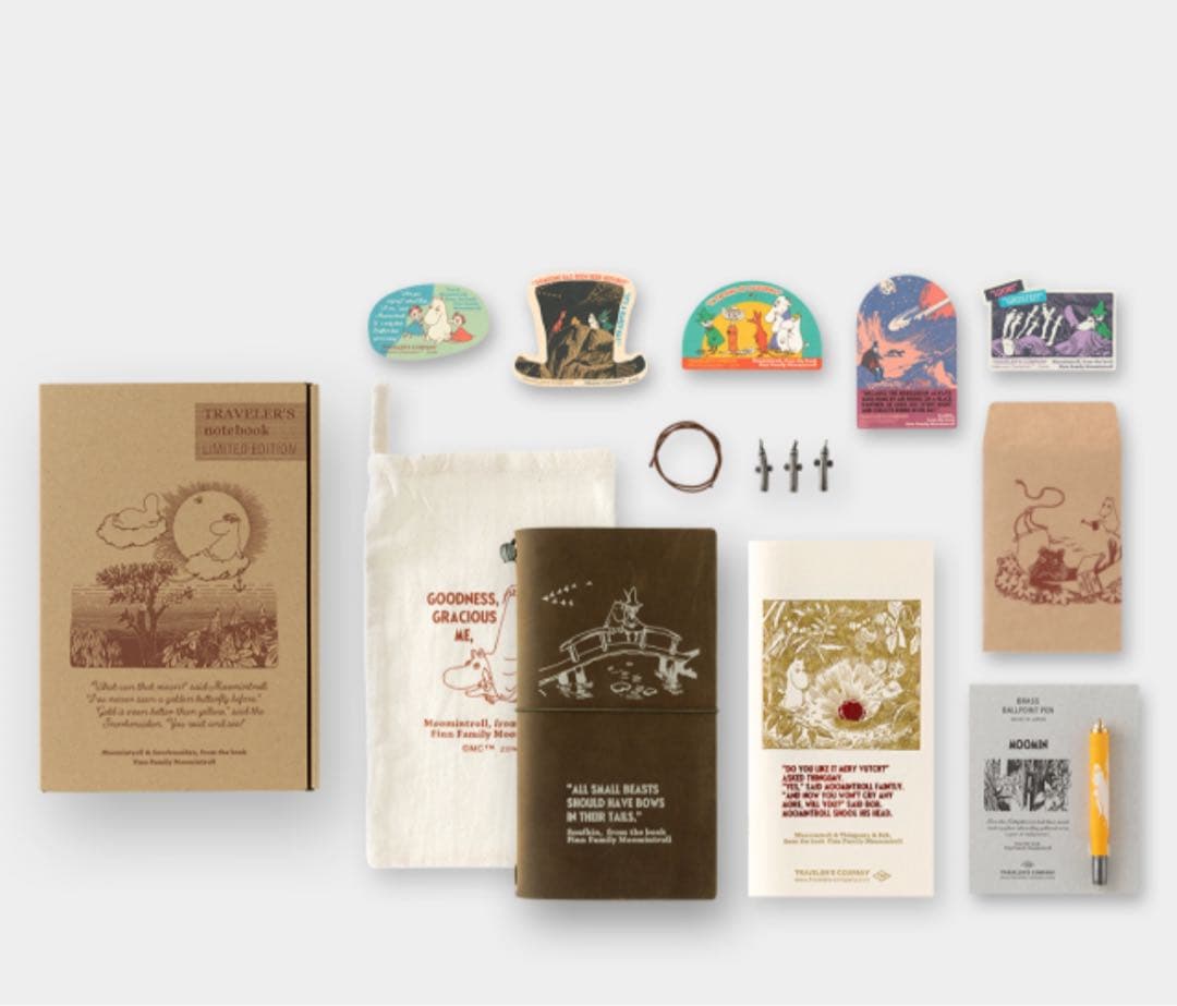 新品未使用品　トラベラーズノート 限定セット MOOMIN ムーミン一家