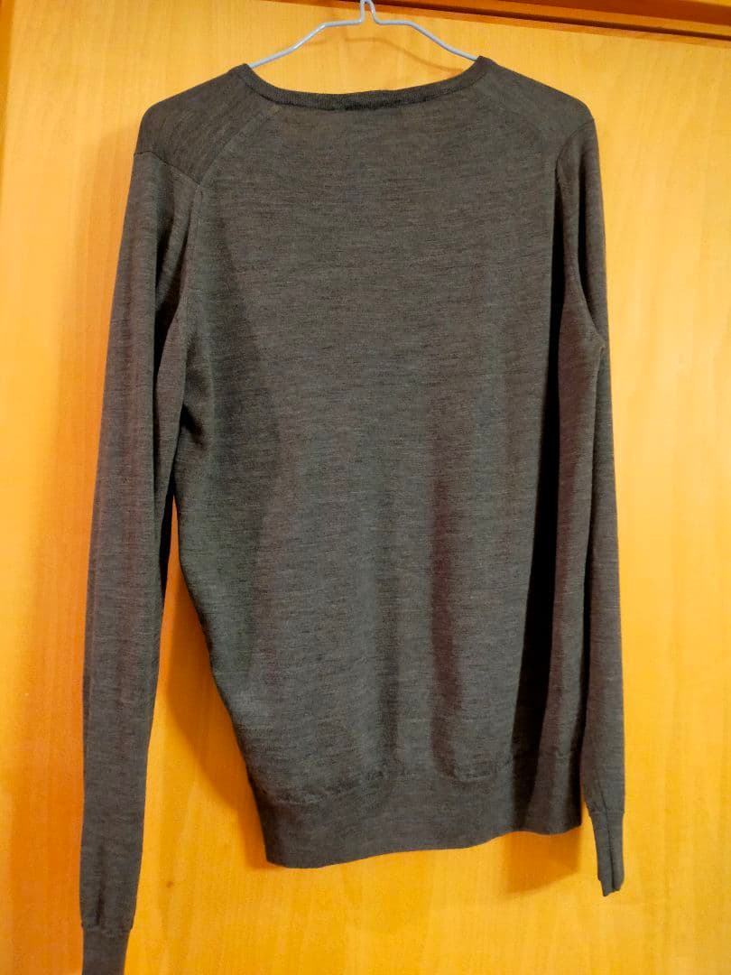 【美品】ジョンスメドレー Vネック ウールニット サイズS