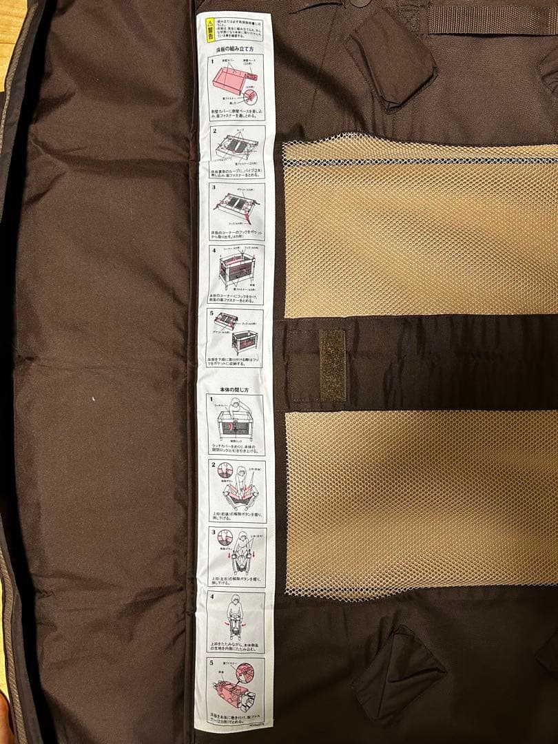 ココネル　エアー　ベビーベッド　ココア色