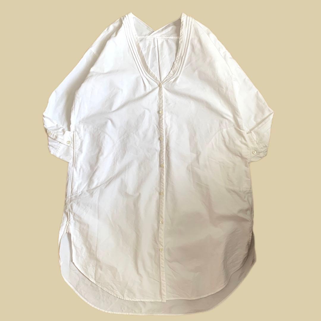 macco様 SEA シー セーラーデザイン Vネック シャツワンピース