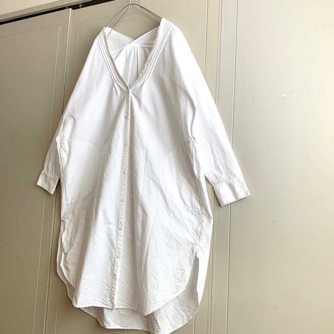 macco様 SEA シー セーラーデザイン Vネック シャツワンピース