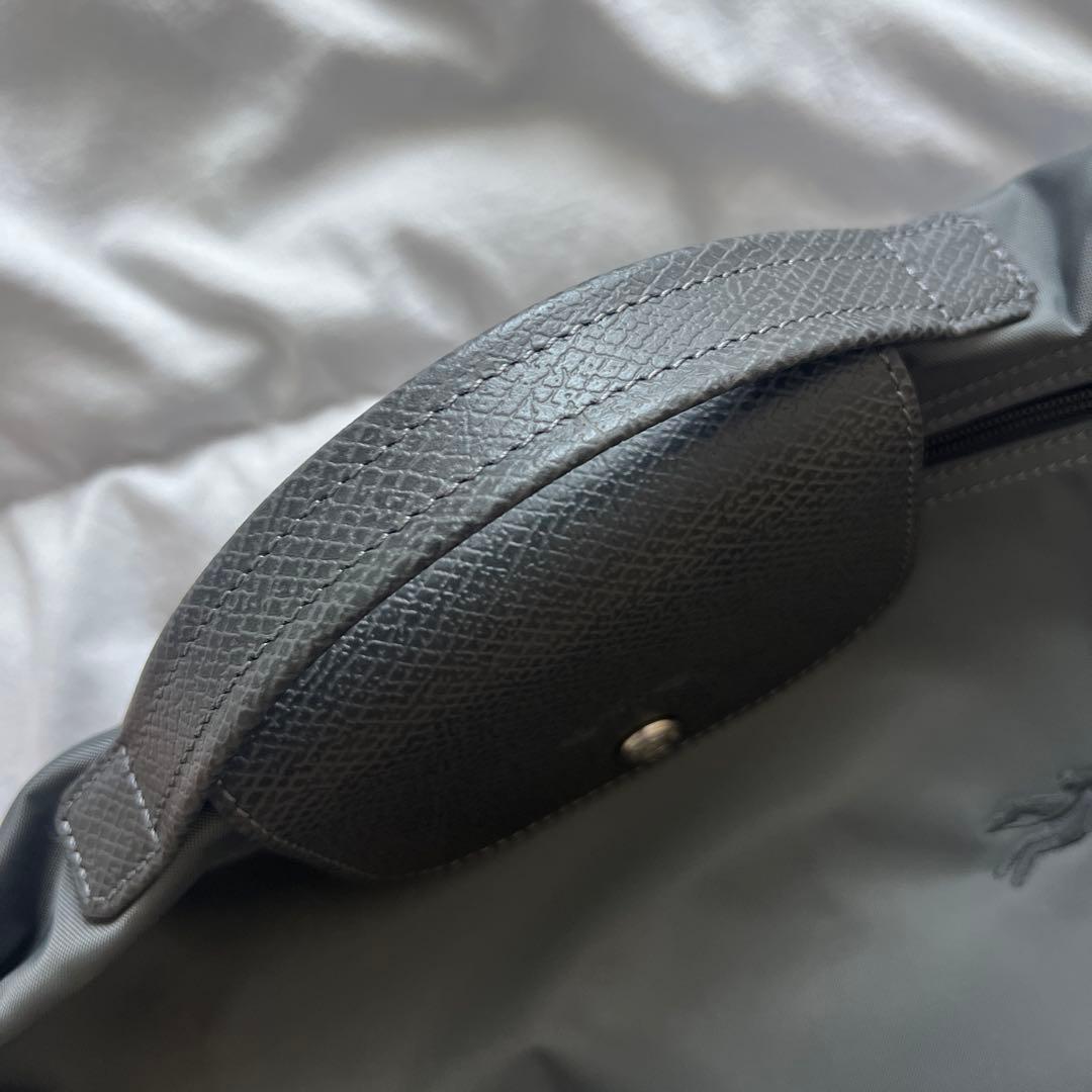 【新品未使用】ロンシャン ブリーフケース グレー ル・プリアージュ クラブ