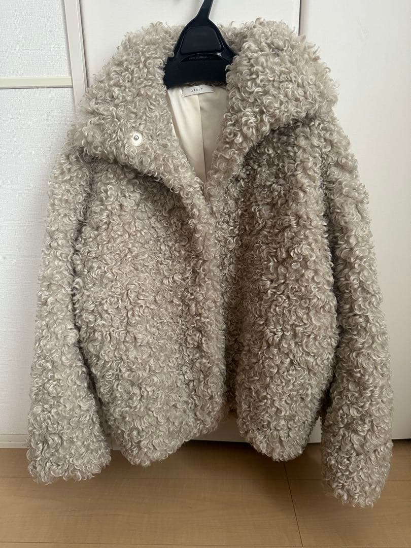 jself Curly Fur Coat サイズ1