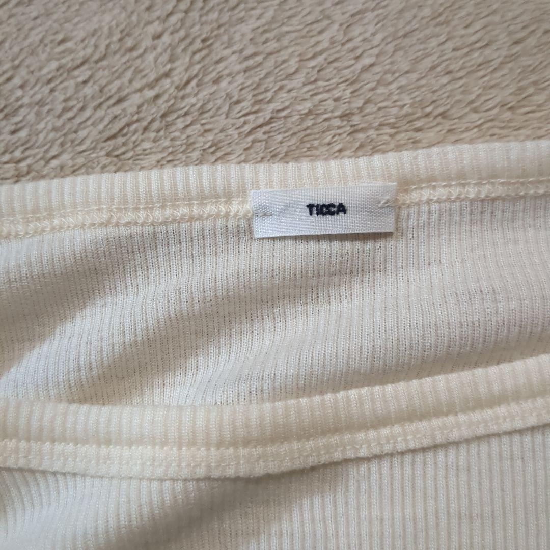 TICCA ウール シルク クルーネック プルオーバー