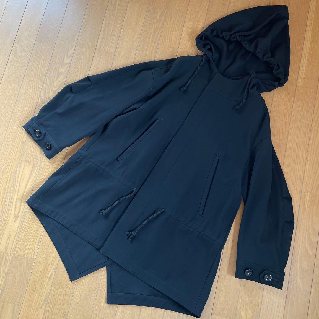 LIMI ヨウジヤマモト　ダブルジップコート　オーバーコート　フーディ