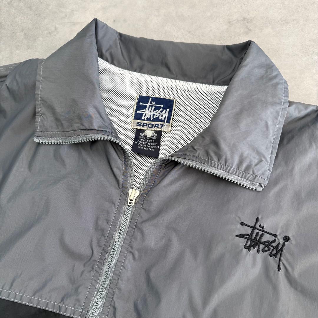 90sOLD STUSSY SPORT ステューシー ナイロンジャケットXL相当