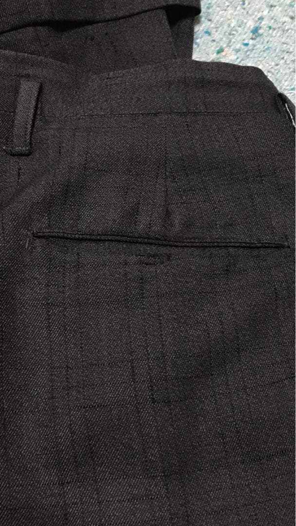 50s スペシャル 絣柄 レーヨン ギャバジン スラックス ブラック 黒 グレー