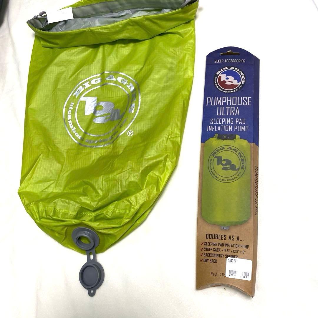 軽量 エアーマット と ポンプ ビックアグネス 登山 縦走 アウトドア 未使用品