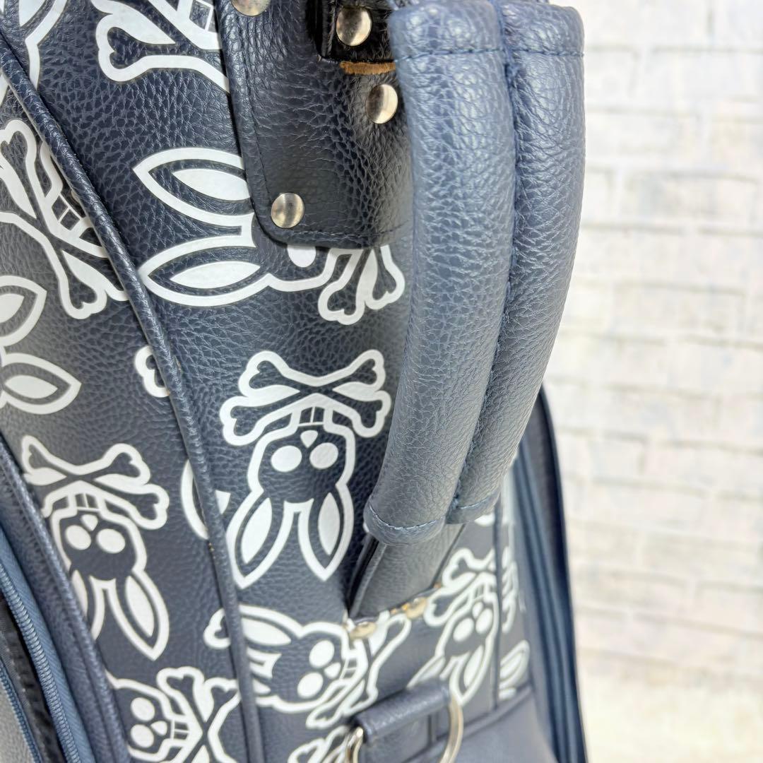 Psycho Bunny キャディバッグ ネイビー サイコバニー モノグラム