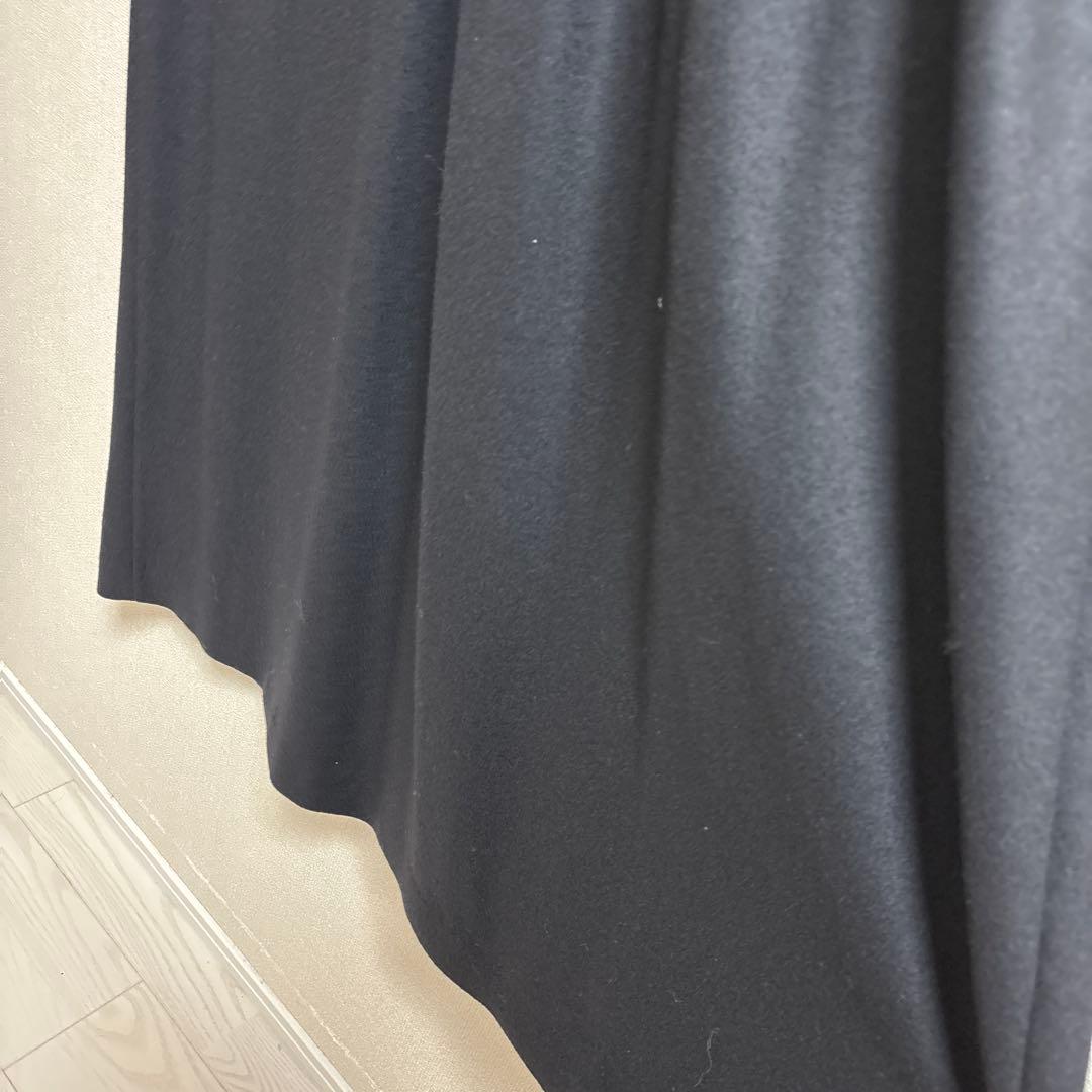 セオリーリュクス　ベスト　ジレ　ブラック　襟付き　38号　黒　ロング　フォーマル