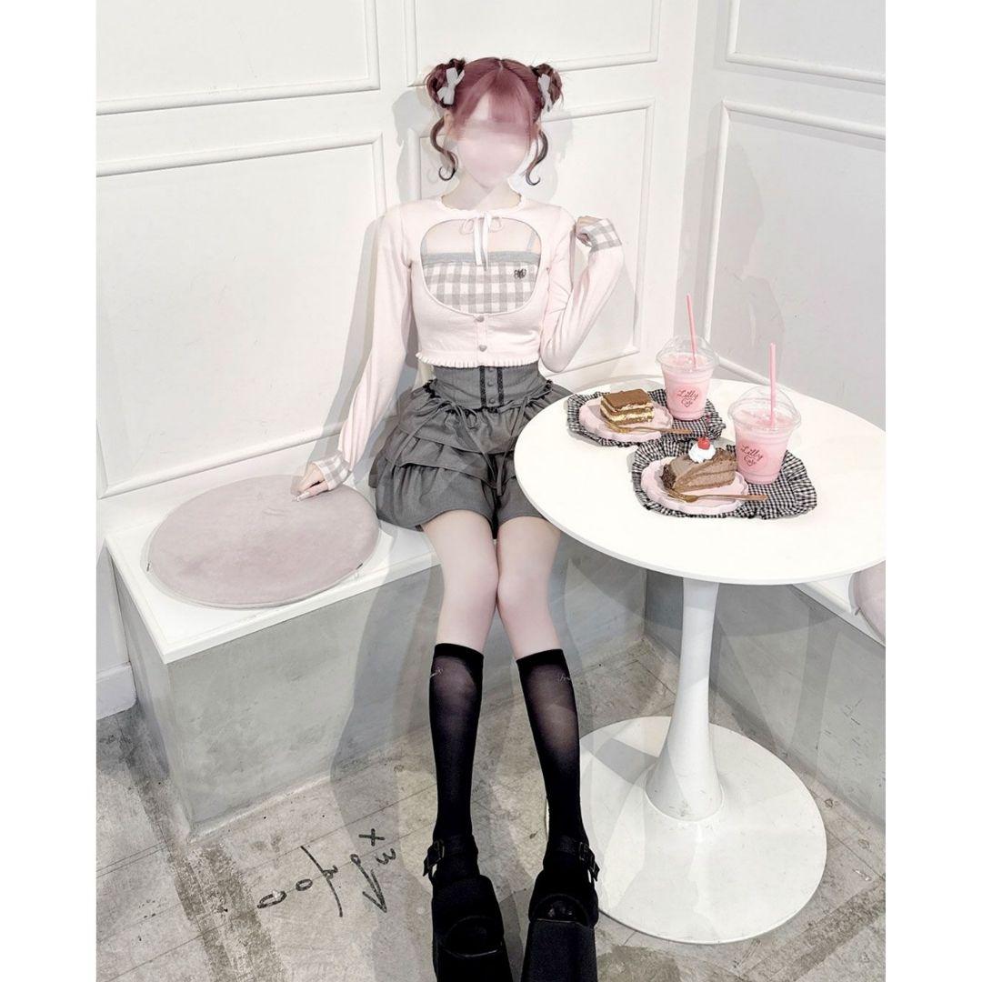 HONEY MEW ギンガムアンサンブルトップス ハニーミュウ