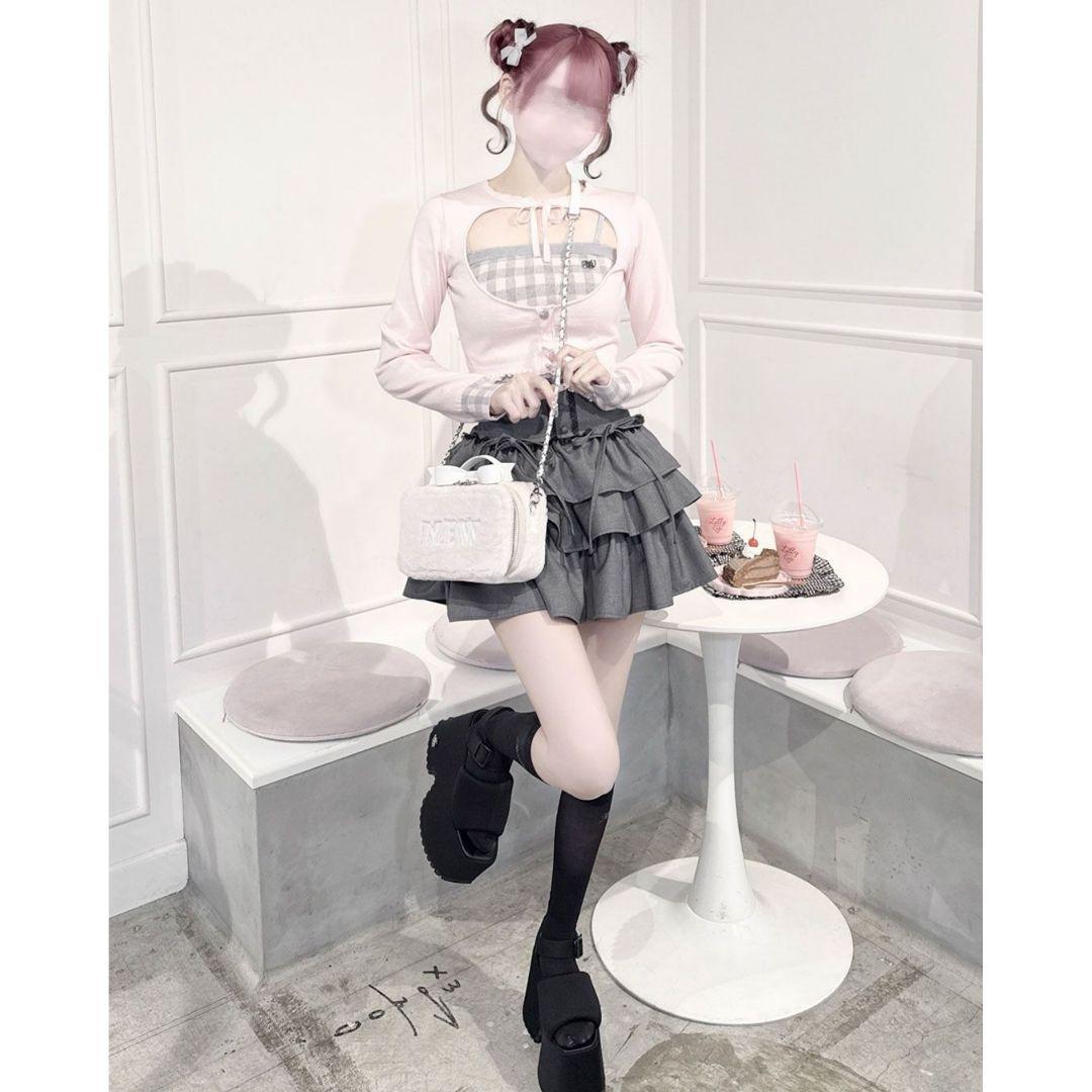 HONEY MEW ギンガムアンサンブルトップス ハニーミュウ