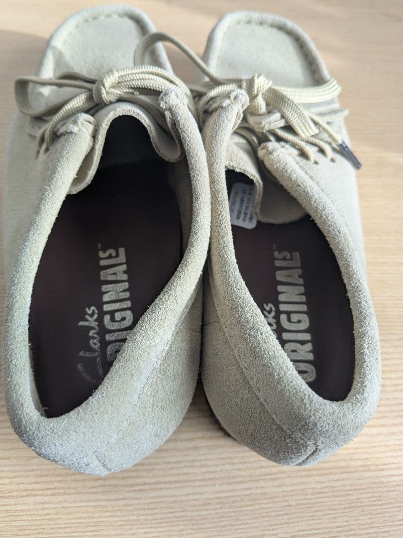 クラークス ワラビー 22cm ベージュ