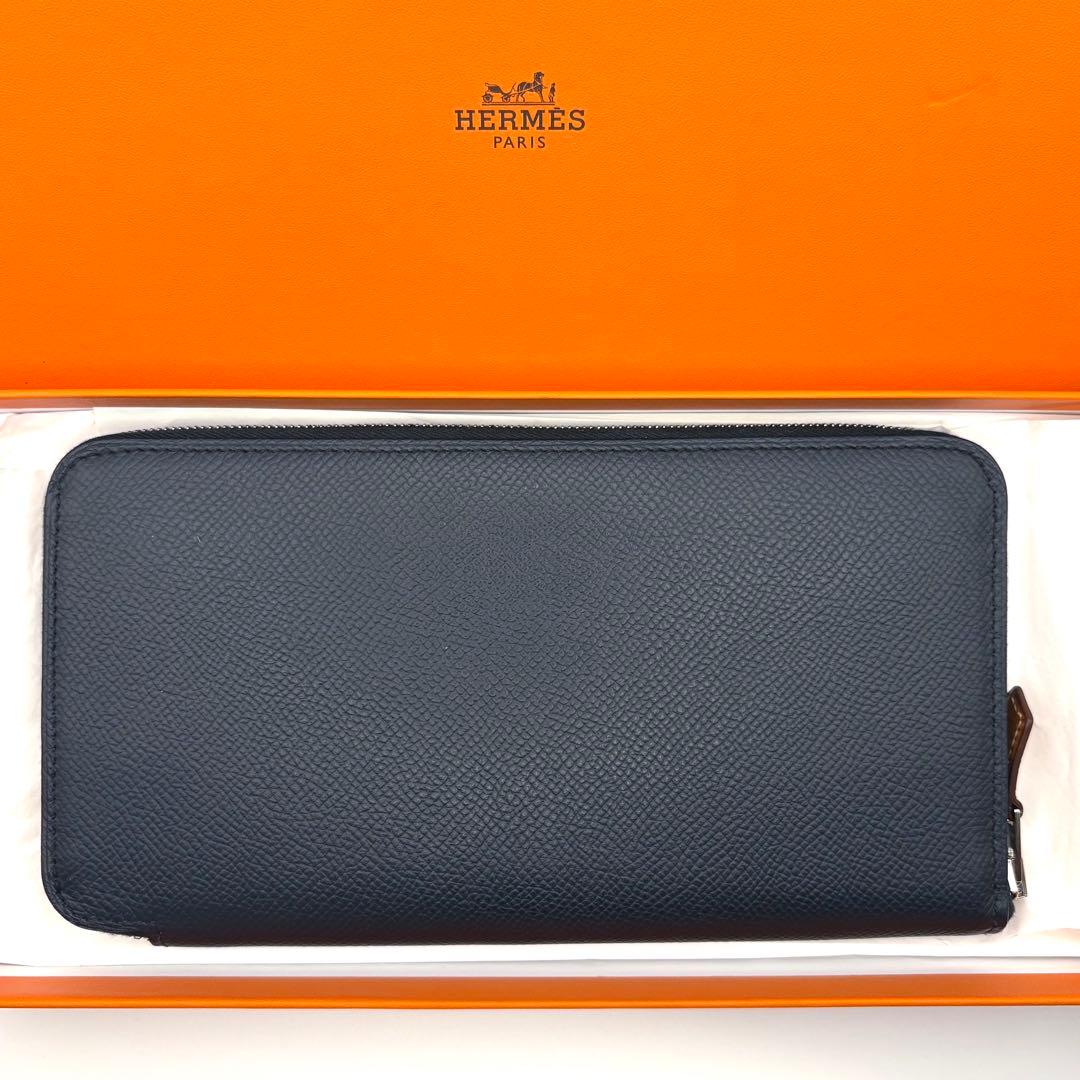 HERMES エルメス アザップロング シルクイン ブルーインディゴ　人気柄