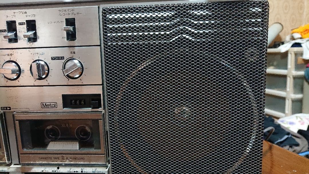 当時物、東芝BOMBEAT 大型ラジカセ動作品