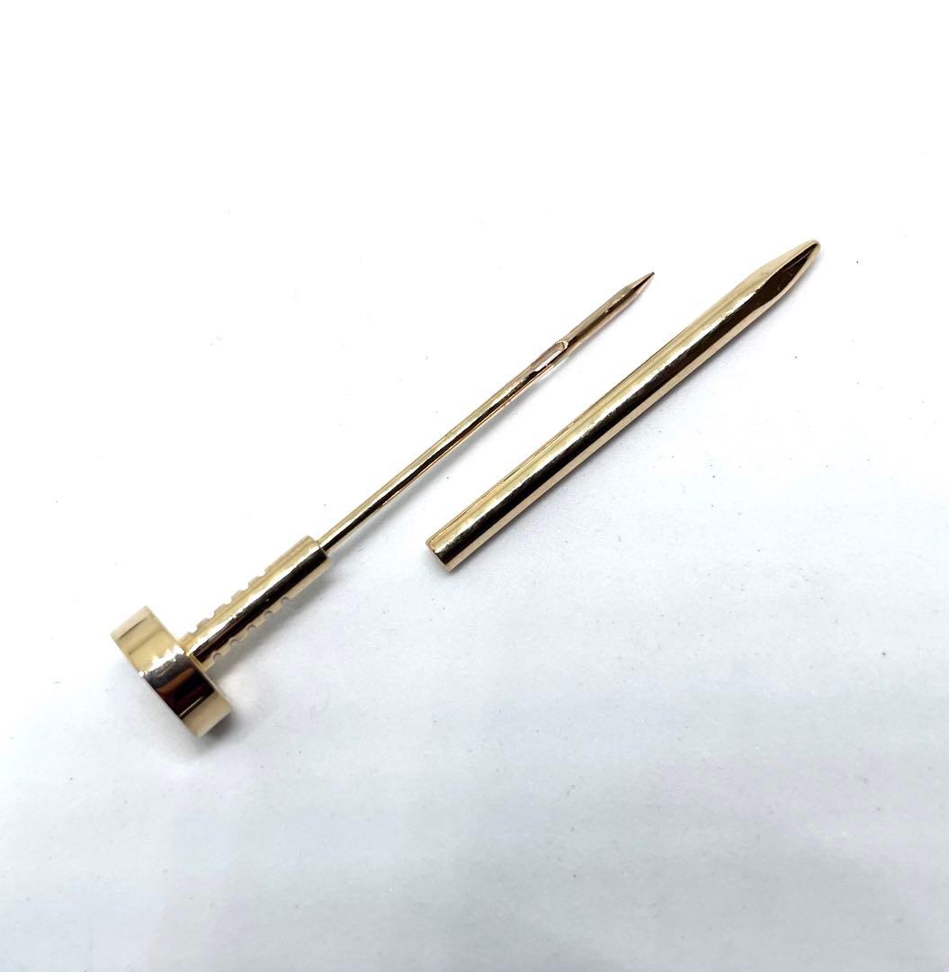 カルティエ　ジュストアンクル　タイピン　750YG K18 ゴールド