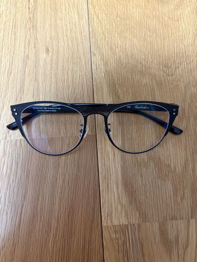 【新品】Zoff 廣川玉枝 メガネ 黒 定価30,800円 ソマルタ