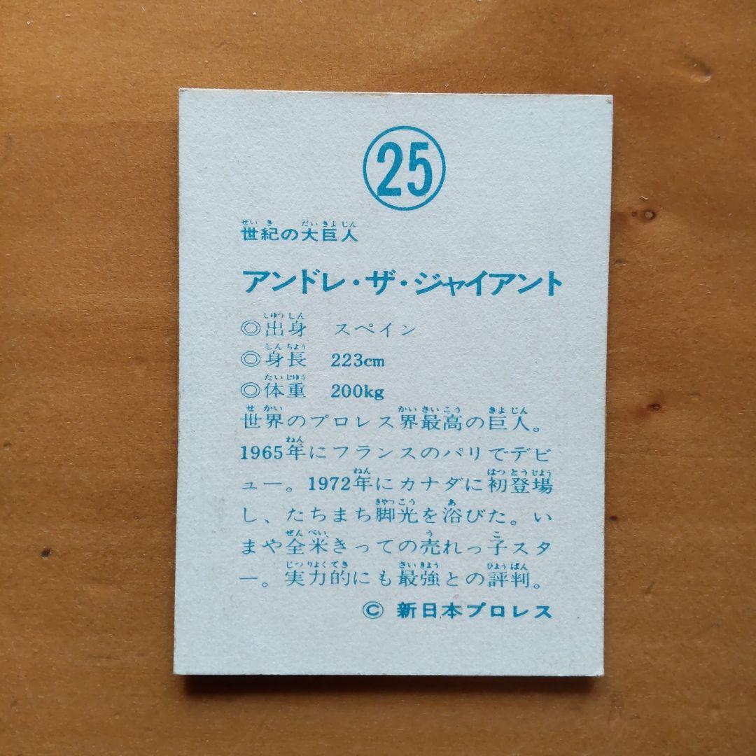 希少品 ∕新日本プロレス∕アンドレ・ザ・ジャイアント ∕ミニカード