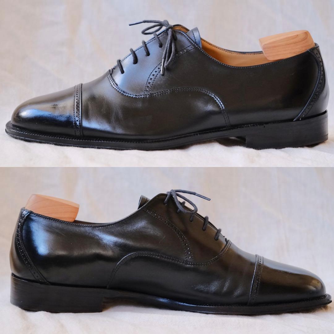 BALLYバリー ブラックストレートチップ 8 1/2 E スイス製