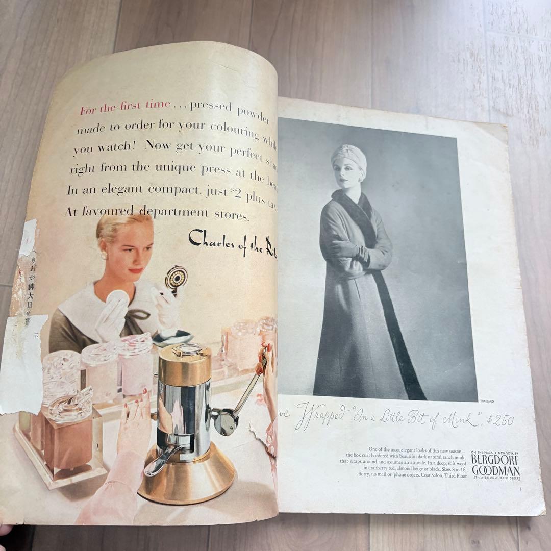 【洋書・希少】ヴィンテージ VOGUE 1956年9月号