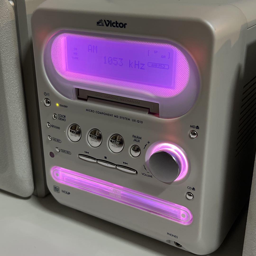 【極美品】 Victor UX-Q10 マイクロコンポーネントMDシステム