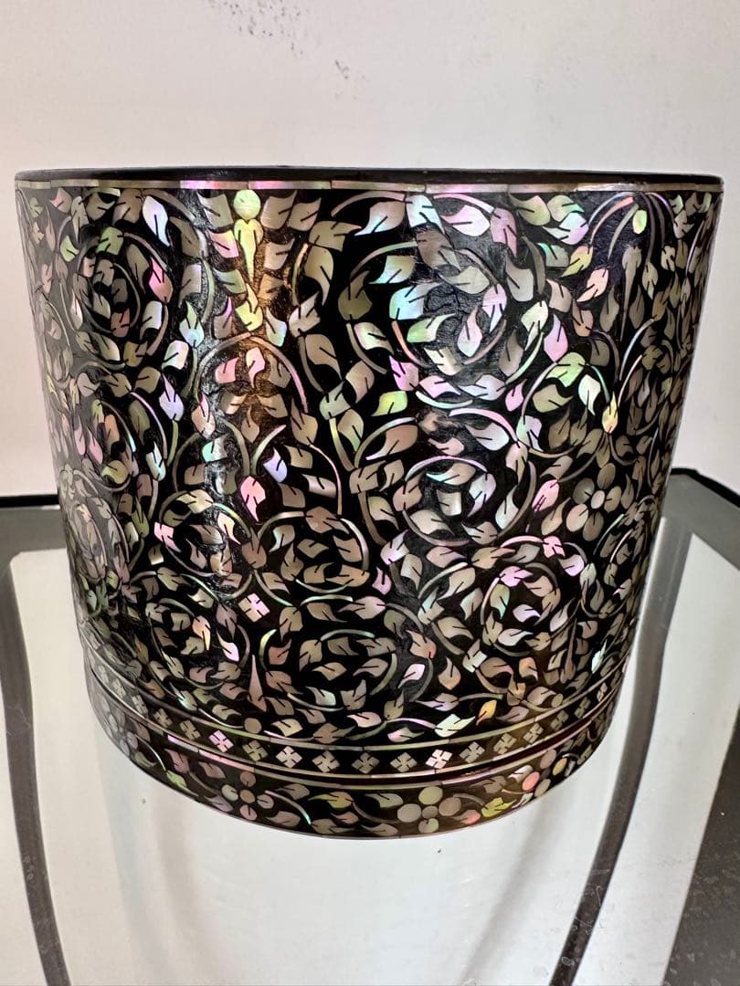 ス*ド様 ビンテージ　漆器 ネズミ螺鈿