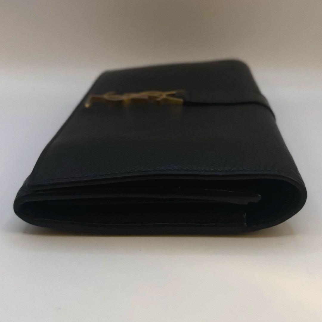 SAINT LAURENT サンローラン　フラップウォレット　長財布　レザー