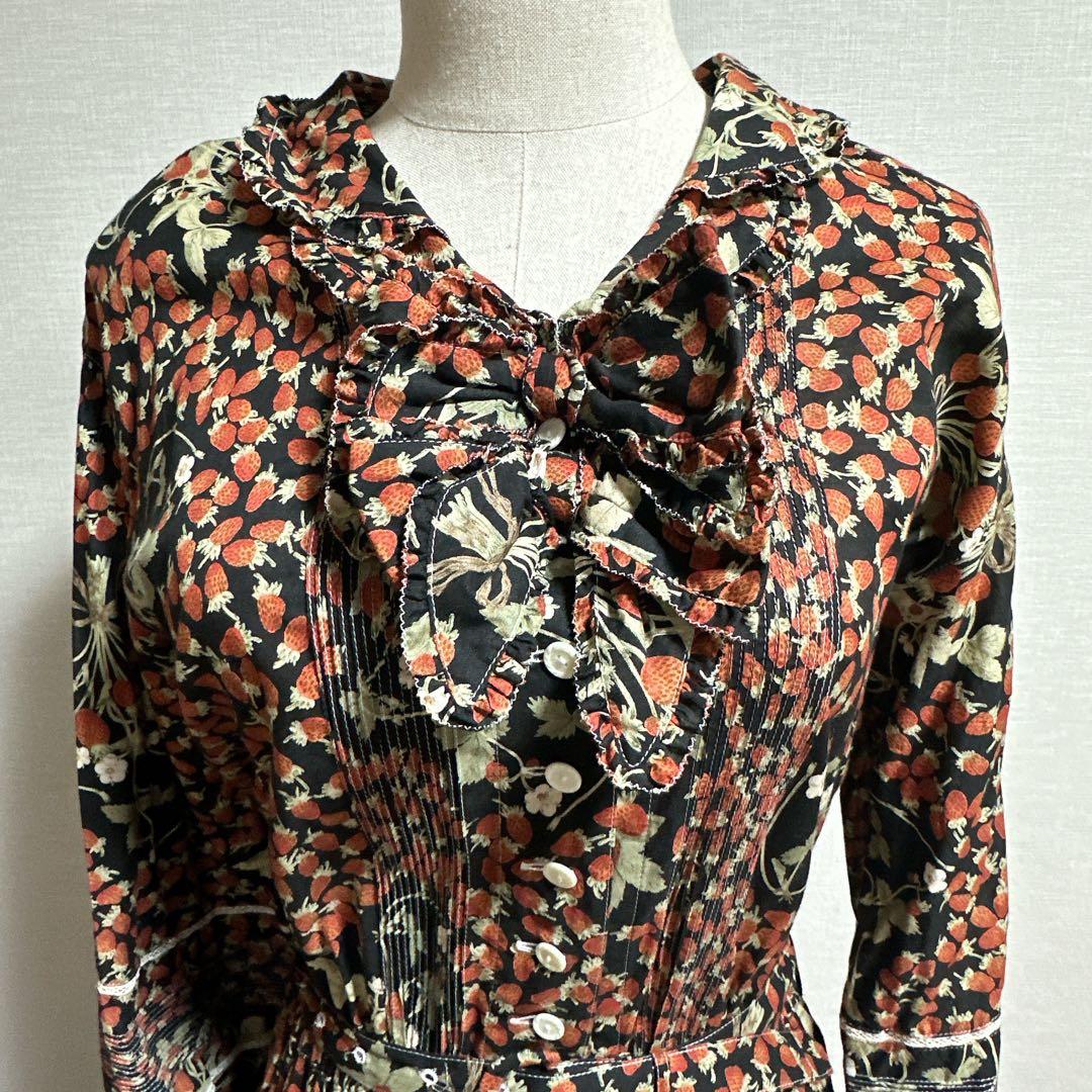 希少 ピンクハウス 80's ヴィンテージ 金子功 苺 ワンピース ストロベリー