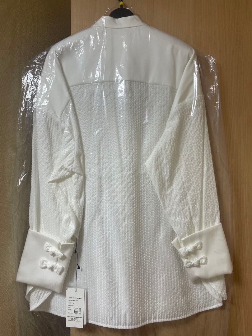 【新品未使用】yori shirocon タキシードリボンブラウス ホワイト