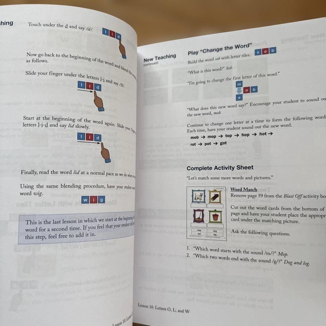 All About Reading Level 1 マニュアル、本3冊