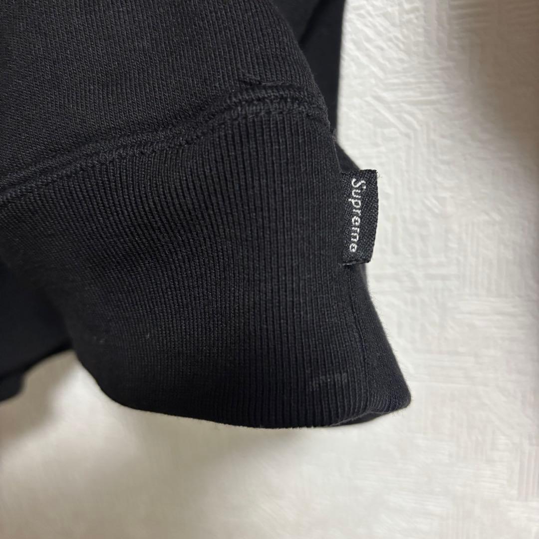 シュプリーム 刺繍ロゴ レオパード ハーフジップスウェット