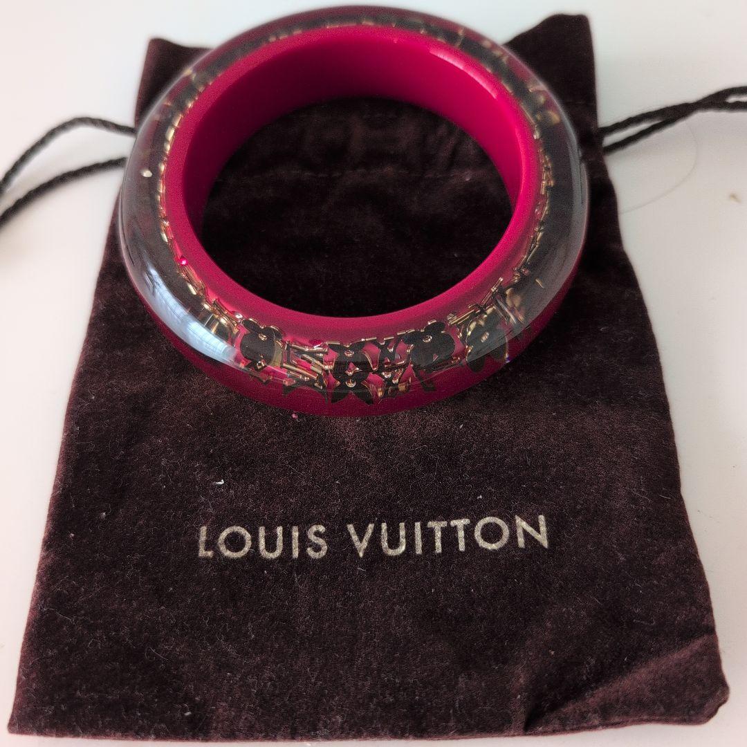 ルイヴィトン　LOUISVUITTON　アンクルージョン　　バングル　レッド