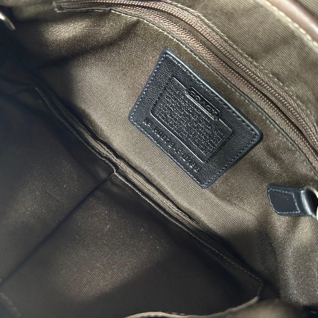 【極美品】コーチ 10188 ソーホー スモールフラップ ワンハンドバッグ 茶