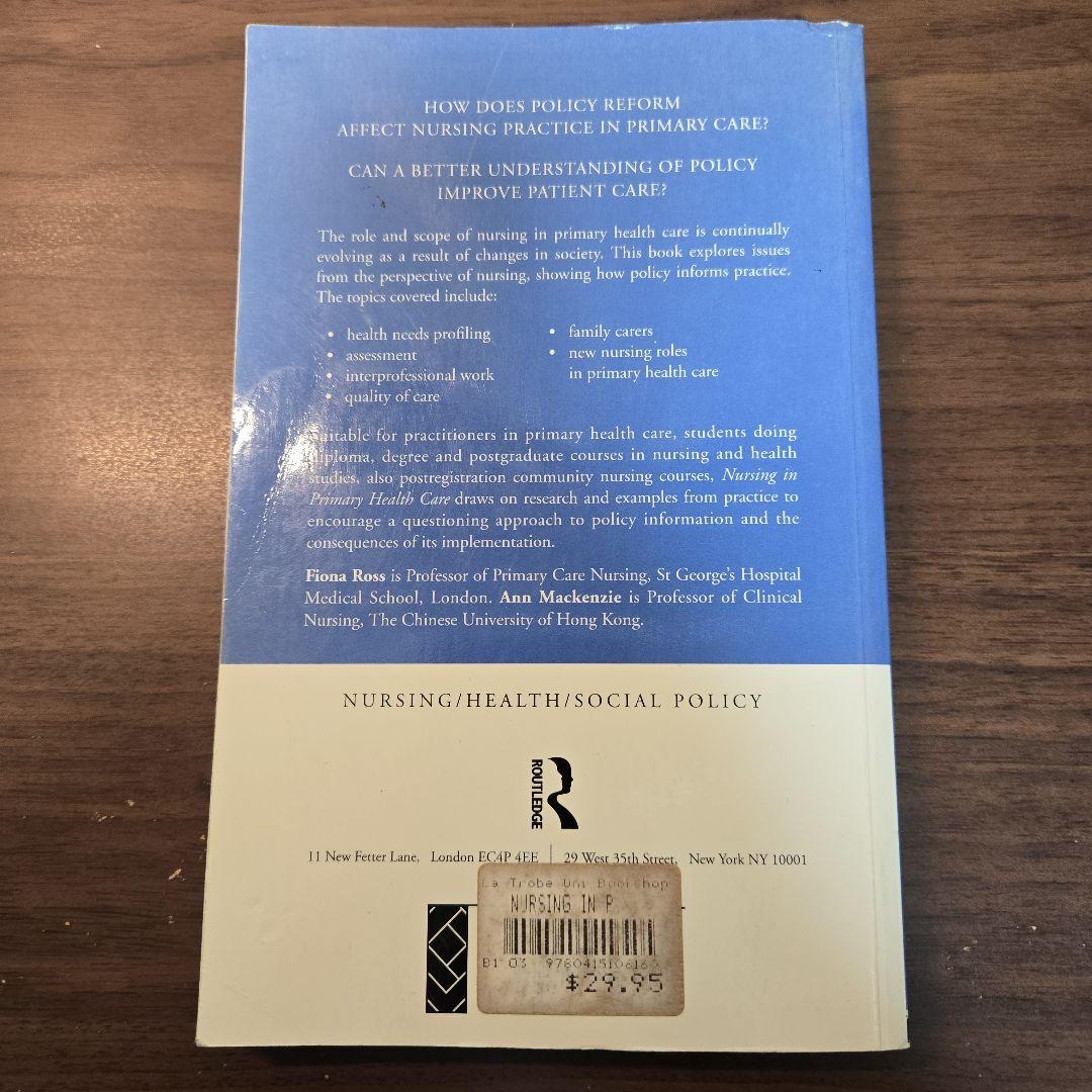 洋書 Nursing in Primary Health Care