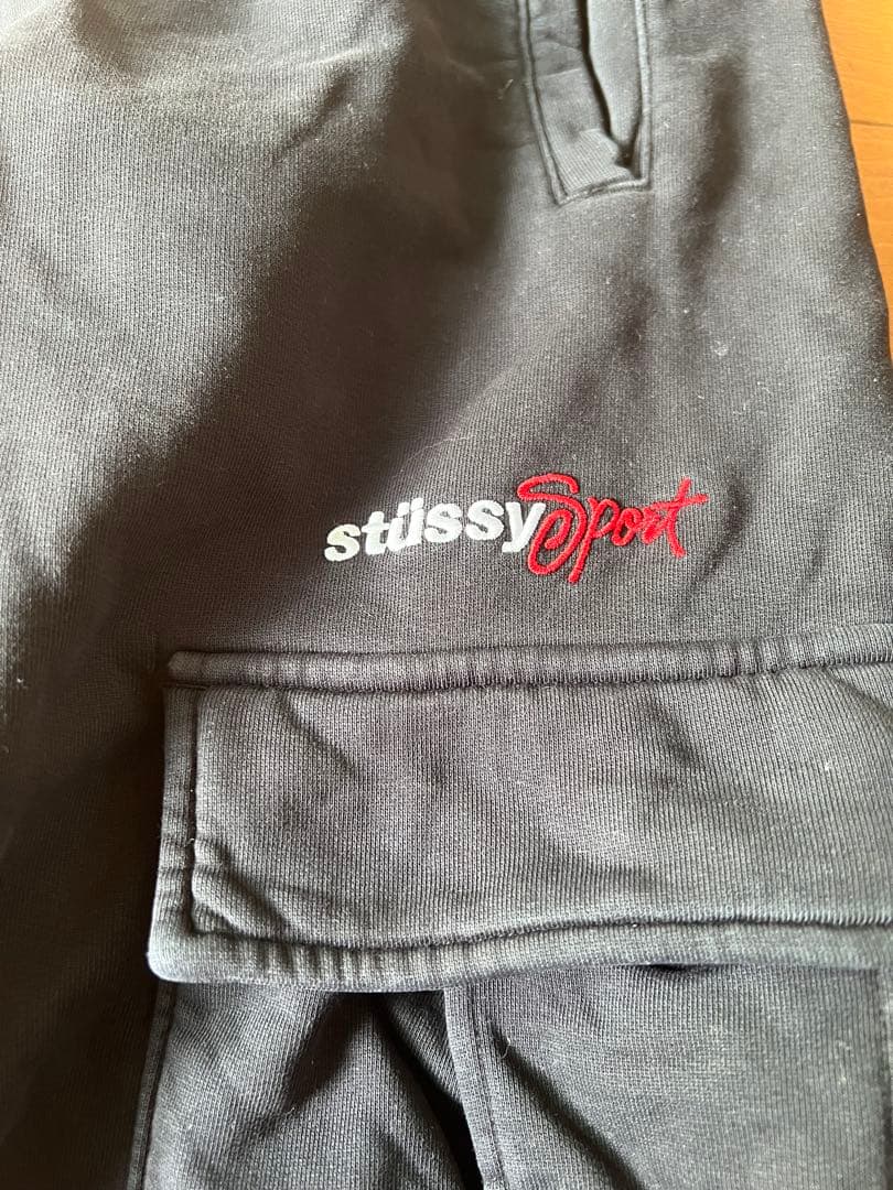 Stüssy ブラックカーゴパンツ