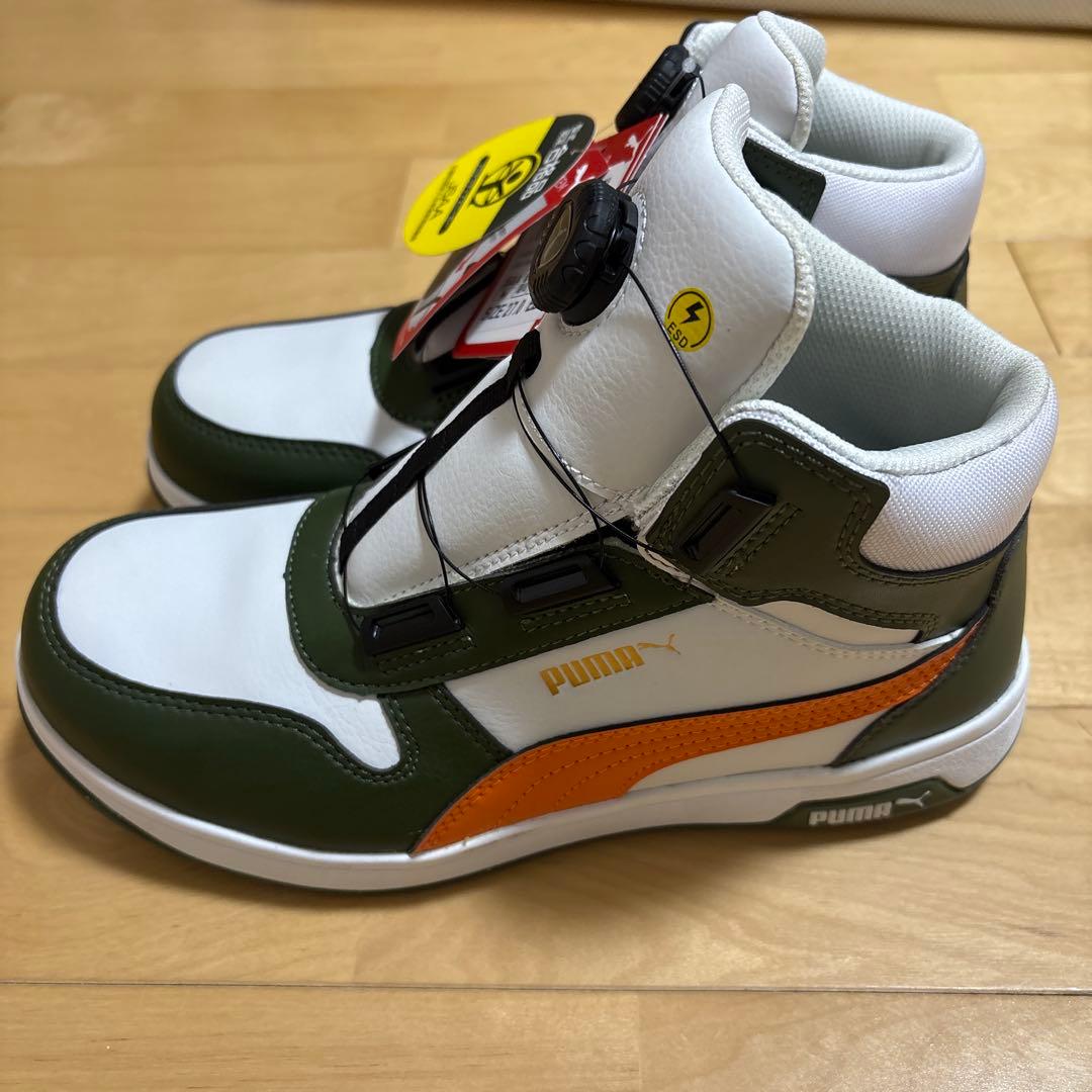 Puma ハイカット安全靴 オリーブグリーン