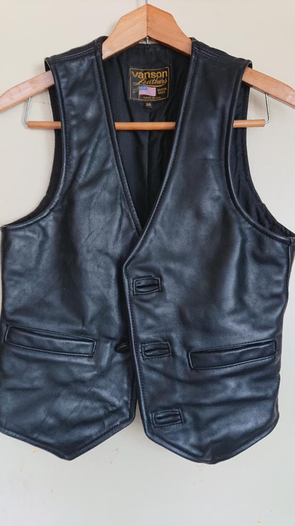 トップス Vanson leather vest