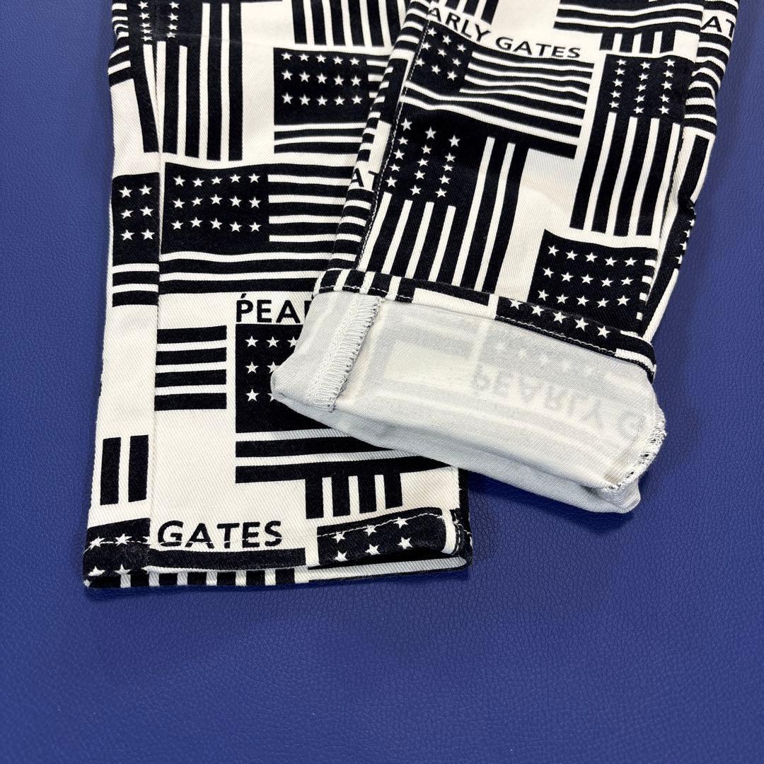 パーリーゲイツ　ロングパンツ　1/M 星条旗　総柄　オールシーズン